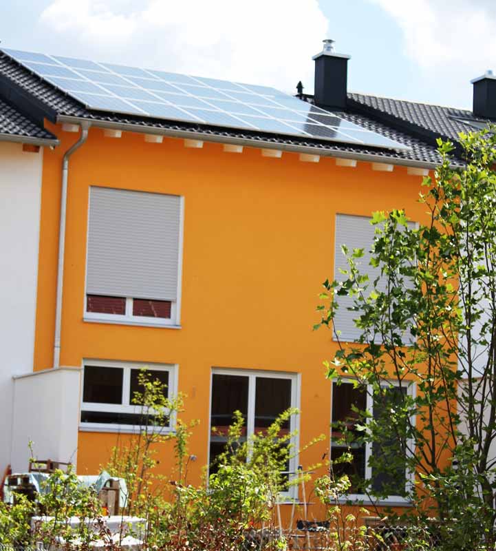 100 Prozent regeneratives Haus, Neubau in Seefeld, Süd-West-Ansicht
