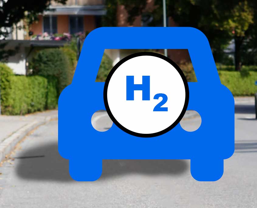 Wasserstoff Auto Symbolbild